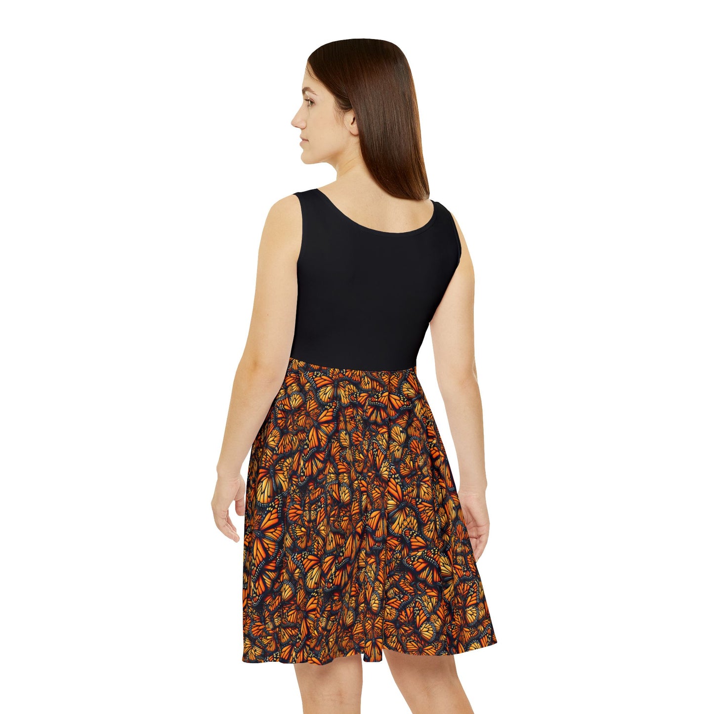 Monarch butterfly Women's Skater Dress (AOP)