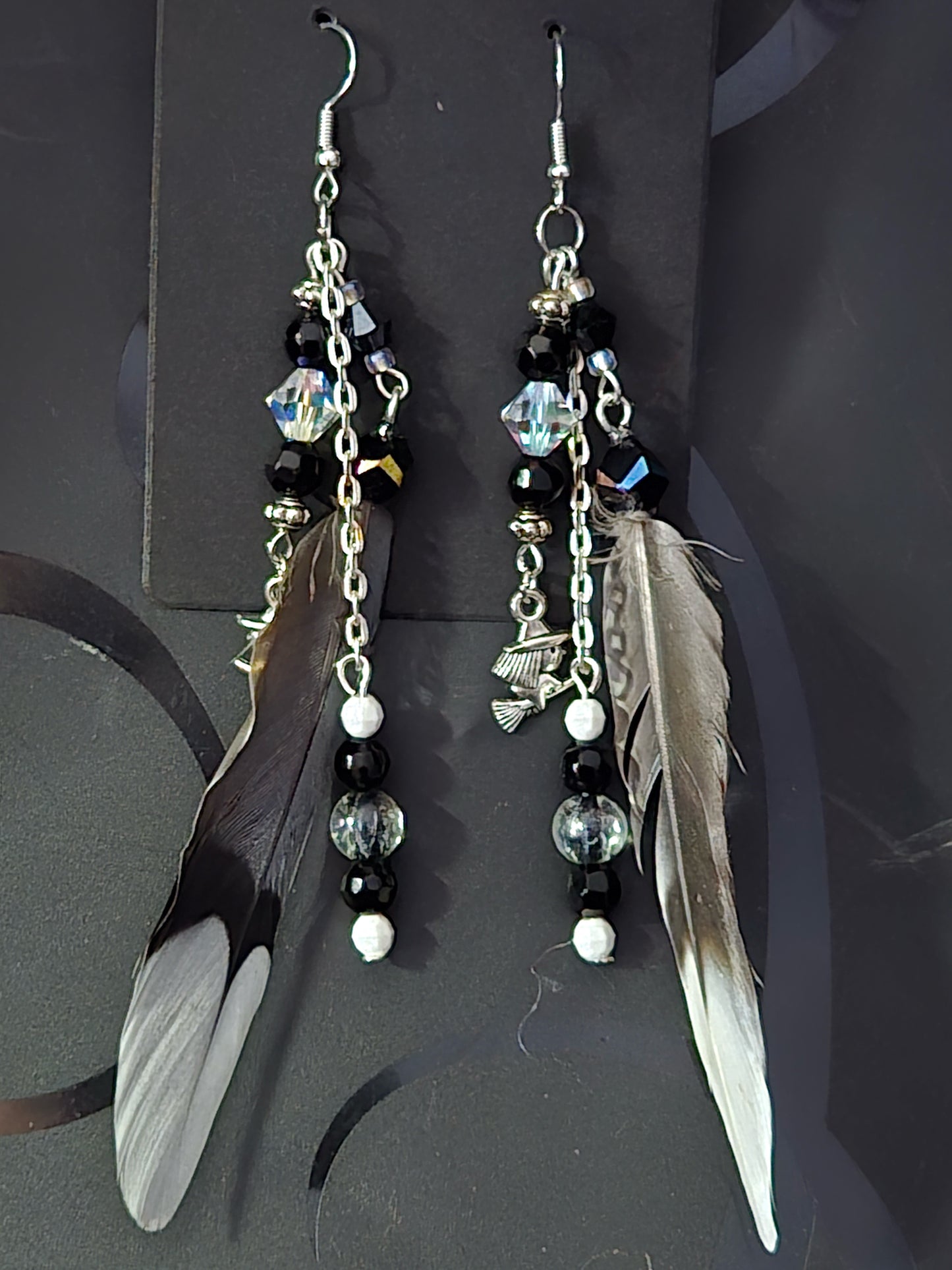 Found Feather Earrings FF118