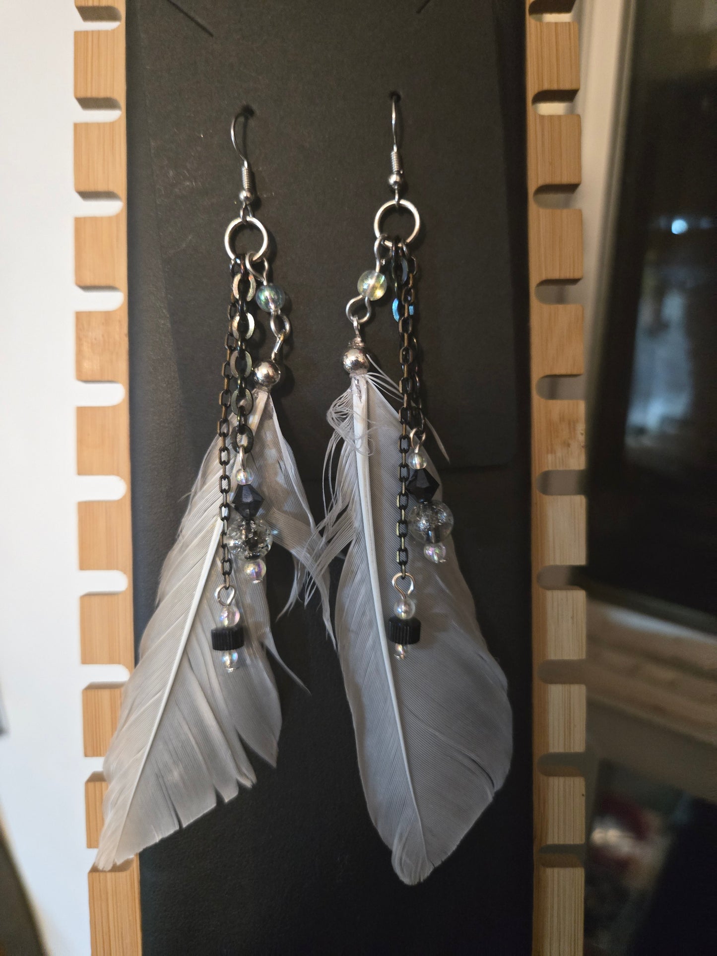 Found Feather Earrings FF114