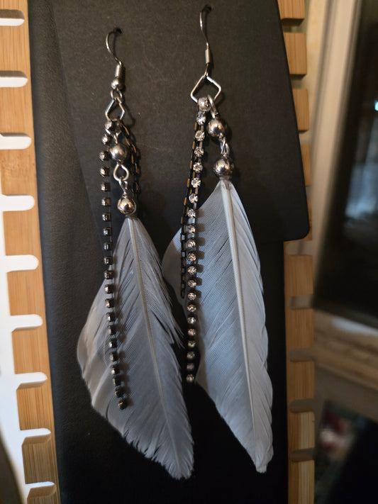 Found Feather Earrings FF112