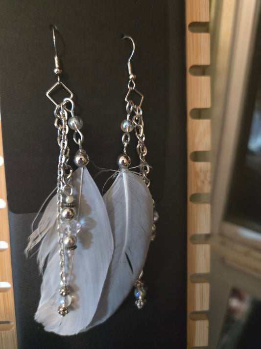 Found Feather Earrings FF111