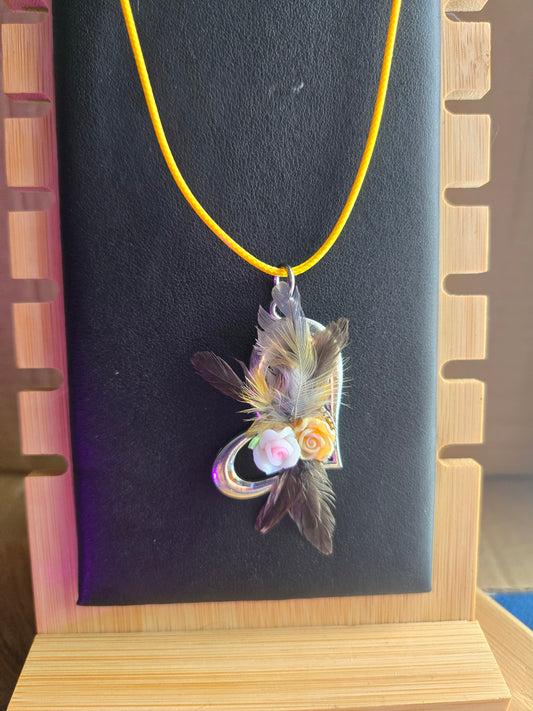 Found Feather Necklace FF115