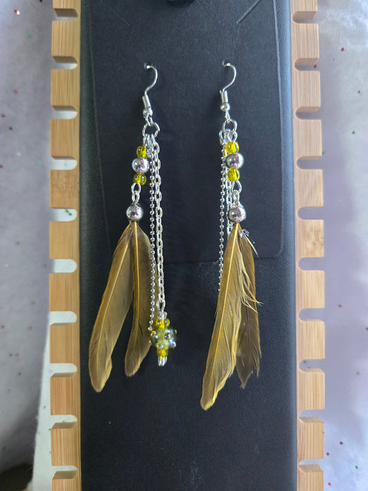 Found Feather Earrings FF110