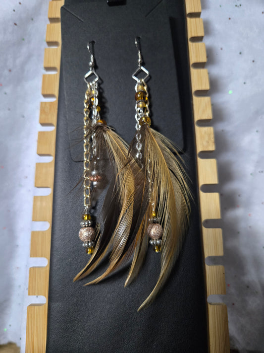 Found Feather Earrings FF109