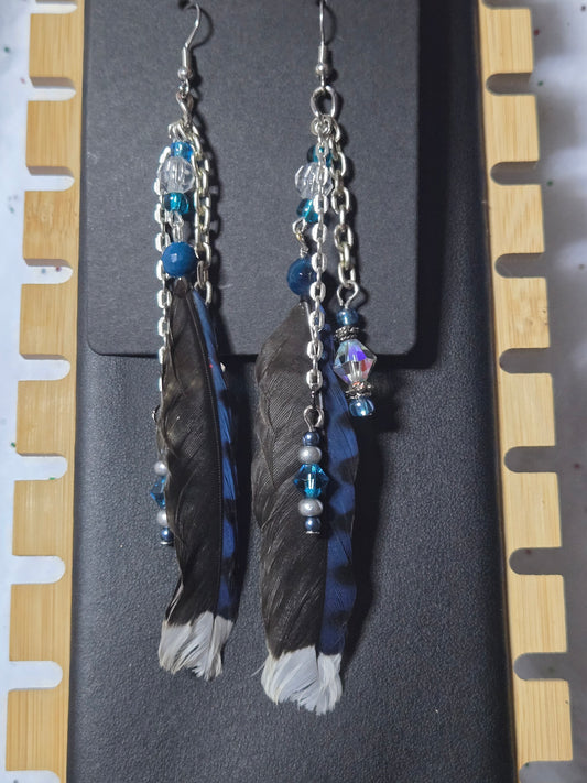Found Feather Earrings FF108