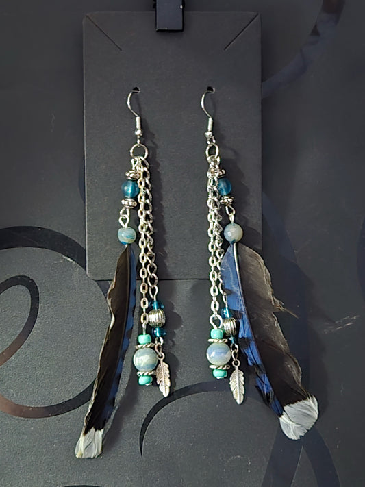 Found Feather Earrings FF124