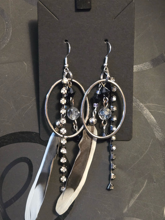 Found Feather Earrings FF122