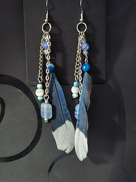 Found Feather Earrings FF126