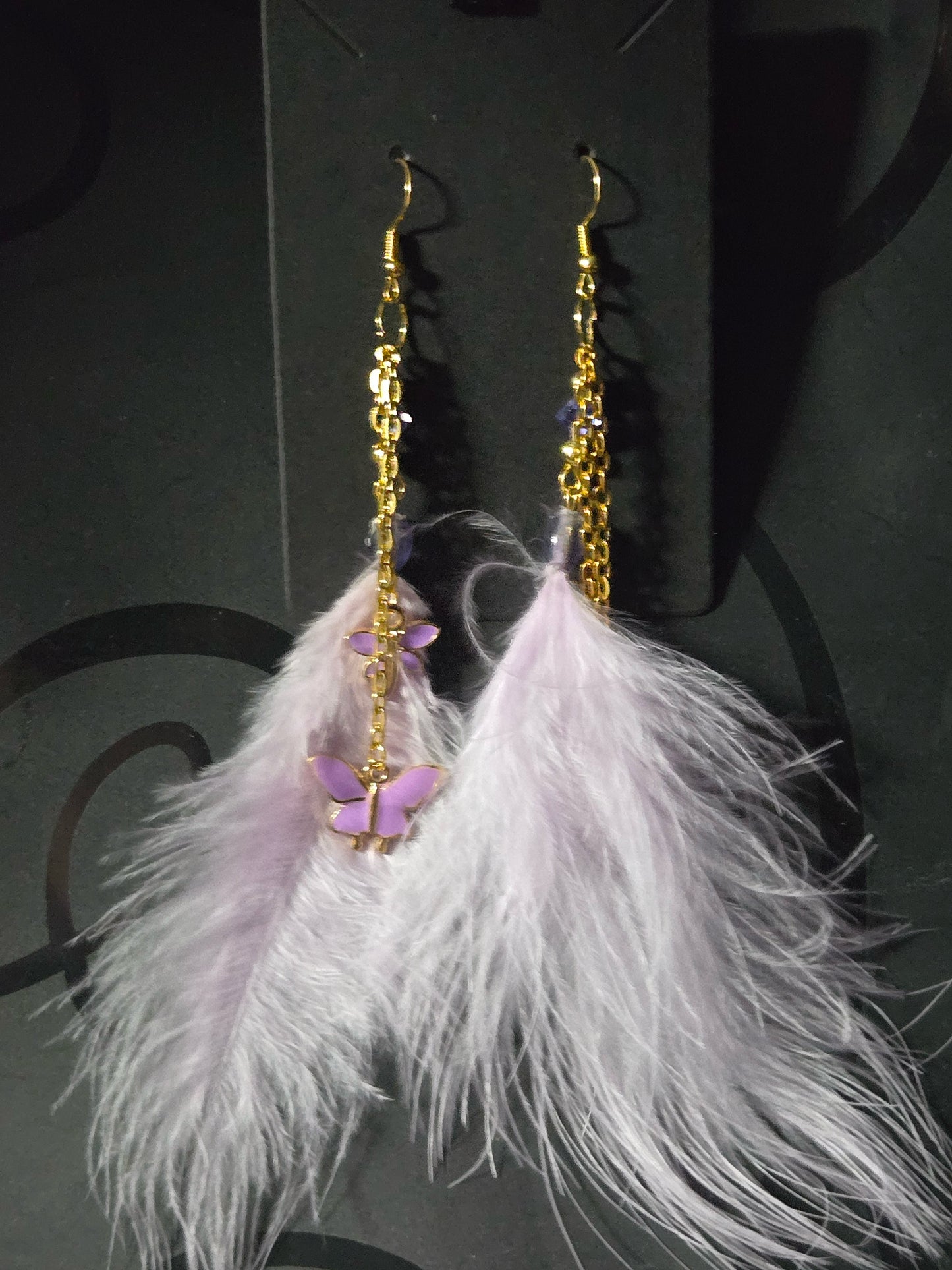 Found Feather Earrings FF127