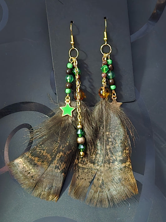 Found Feather Earrings FF120
