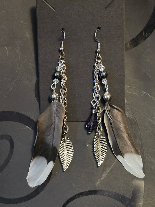 Found Feather Earrings FF121