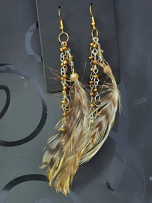 Found Feather Earrings FF116