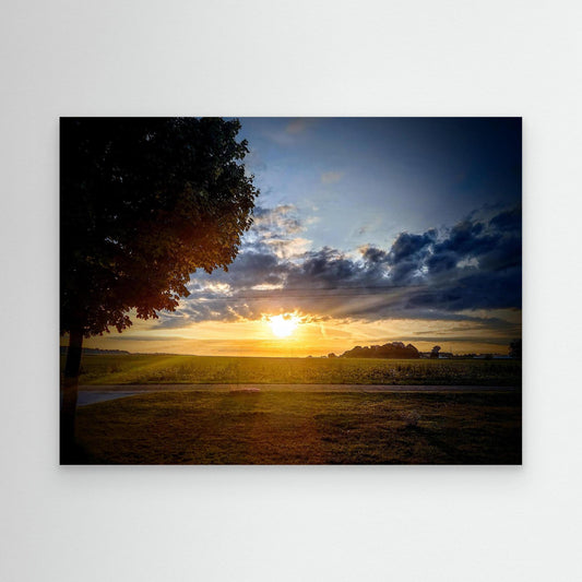 Sunrise With Blue Sky